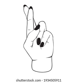 promise hands gesturing sign vector icon eps10