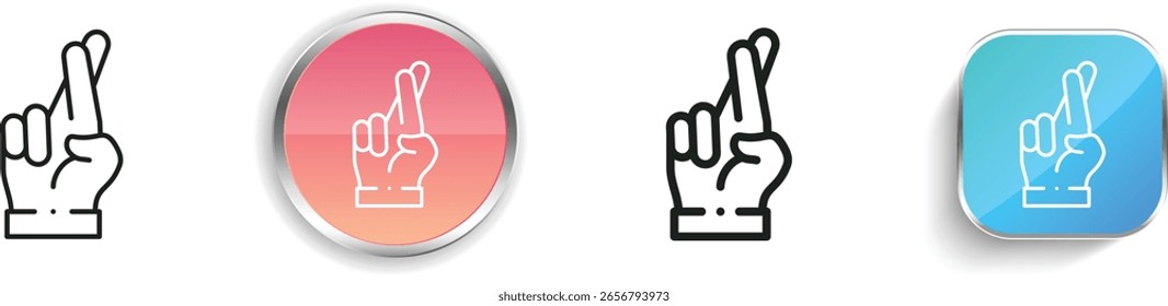 promise icon. Thin Linear, Regular and Button Style Design Isolated On White Background