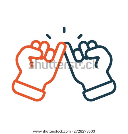 promise icons outline and Flat Style,transparent background