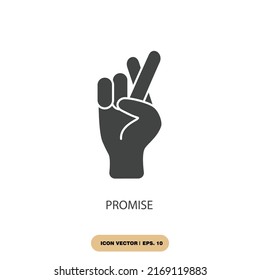promise icons  symbol vector elements for infographic web