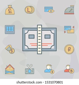 promissory note dusk style line icon. Universal set of banking for website design and development, app development