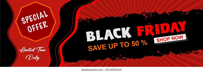 Plano de fundo promocional para Black Friday. Banner moderno com venda de letras. Modelo de design para venda Black Friday, publicidade. Black Friday venda banner layout design vetor ilustração