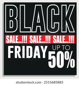 Plano de fundo promocional para Black Friday. Banner moderno com venda de letras. Modelo de design para venda Black Friday, publicidade. Black Friday venda banner layout design vetor ilustração
