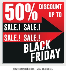 Promo background for Black Friday. Modern banner with lettering sale. Design template for Black Friday sale, advertising. Black Friday sale banner layout design vector illustration
