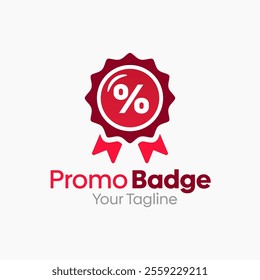 Promo Badge Logo Design Template. Good for Business, Agency, Community and Organization.