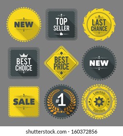 Promo badges and labels. EPS10.