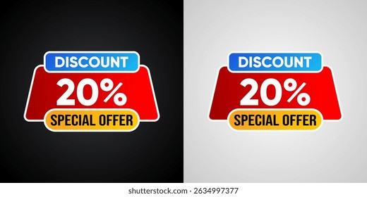 Promo Banner with 20% Off – E-commerce Discount Design