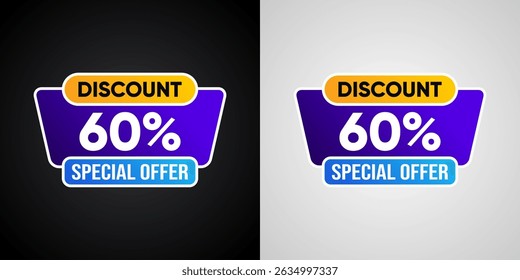 Promo Banner with 60% Off – E-commerce Discount Design