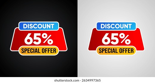 Promo Banner with 65% Off – E-commerce Discount Design