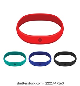 Promo bracelet design vector flat modern isolated illustration