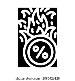 vector de icono de glifo de coche promocional. señal del coche promocional. símbolo de contorno aislado ilustración negra