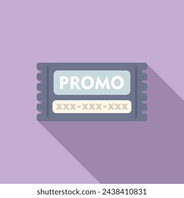 Promo card sale icon flat vector. Elegant card hot. Black friday holiday