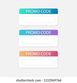 Promo Code Card. Discount On The Banner. Discount Icon. Vector Stock Illustration.