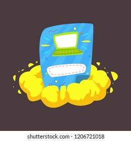 Promo code. Concept promotions. Flyers Cartoon Vector.