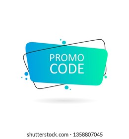 Promo Code, Coupon Code. Geometric Hand Drawn Banners. Flat Style Vector Illustration.