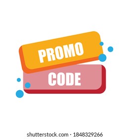 Promo code, coupon code. isolated on white background