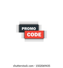 Promo code and coupon code sign, emblem, label, badge,sticker. Bestseller banner. Designed for your web site design, logo, app, UI. Flat vector set design illustration isolated on white background.
