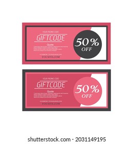 Código de promoción. Bolsa de regalo con código de cupón. Compras en línea. Ilustración del vector
