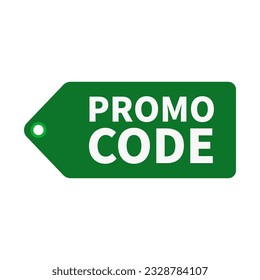 Código Promo En Forma De Etiqueta Colgante De Color Verde Para La Venta De Promoción
