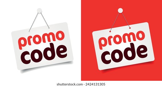 Promo code on Door sign