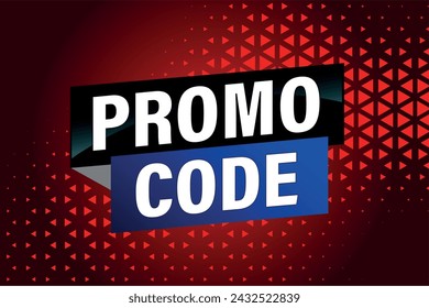promo code poster banner graphic design icon logo sign symbol social media website coupon

