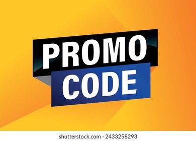 promo code poster banner graphic design icon logo sign symbol social media website coupon

