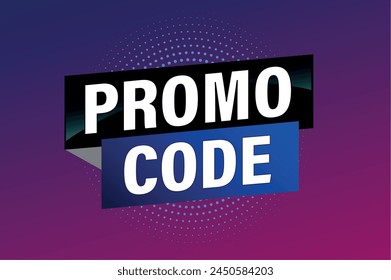 promo code poster banner graphic design icon logo sign symbol social media website coupon

