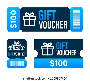 Promo code. Vector Gift Voucher with Coupon Code. Premium eGift Card Background for E-commerce, Online Shopping. Marketing. Vector stock illustration.