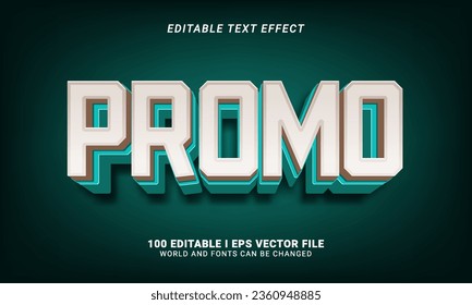 promo editable text effect illustration