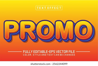 Promo font Text effect editable