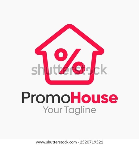 Promo House Logo Design Template. Good for Business, Agency, Community and Organization