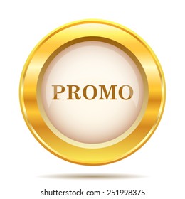 Promo icon. Internet button on white background. EPS10 vector. 