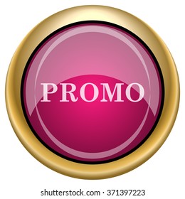 Promo icon. Internet button on white background. EPS10 vector.