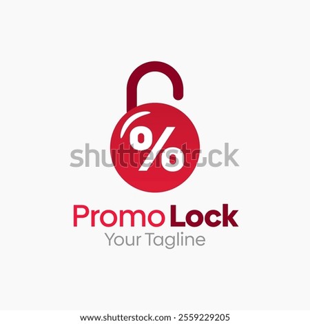 Promo Lock Logo Design Template. Good for Business, Agency, Community and Organization.