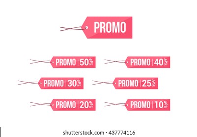 Promo % Off Labels