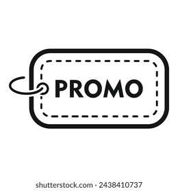 Icono de etiqueta de venta promocional vector simple. Trato de paquete. Precio venta etiqueta tienda