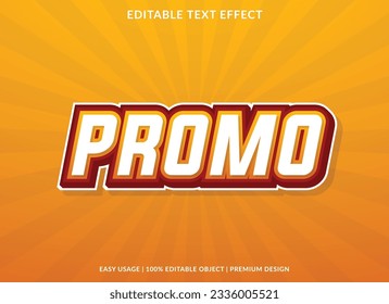 promo sale text effect template