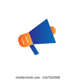 promo speaker icon design with creative modern concept and simple logo trendy shape style design vector eps 10