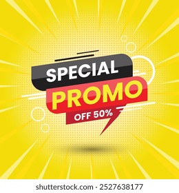 Promo Special Design Vector style