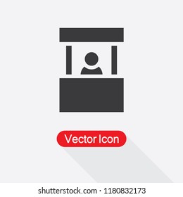 Promo Stand Icon, Exhibition Icon Vector Illustration Eps10