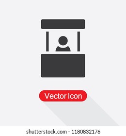 Promo Stand Icon, Exhibition Icon Vector Illustration Eps10