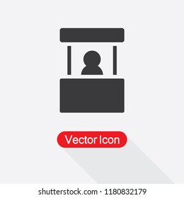 Promo Stand Icon, Exhibition Icon Vector Illustration Eps10