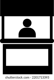 Promo Stand icon on white background..eps
