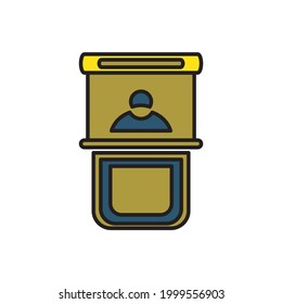 promo stand icons symbol vector elements for infographic web