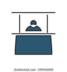 promo stand icons symbol vector elements for infographic web