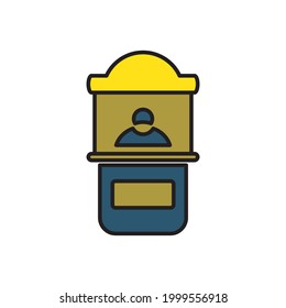 Symbol für Promo-Standsymbole, Vektorelemente für Infografiken