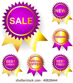 Promo stickers. Vector