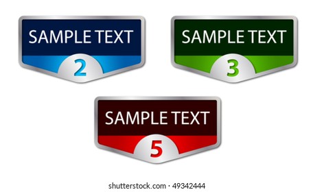 Promo stickers. Vector.