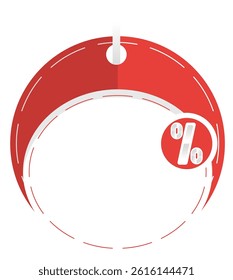 Promo Tag Cartoon Icon. Flat Deal and Discount Label Concept Isolated.