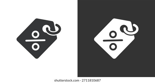 Promo Tag icon. Solid glyph series icon